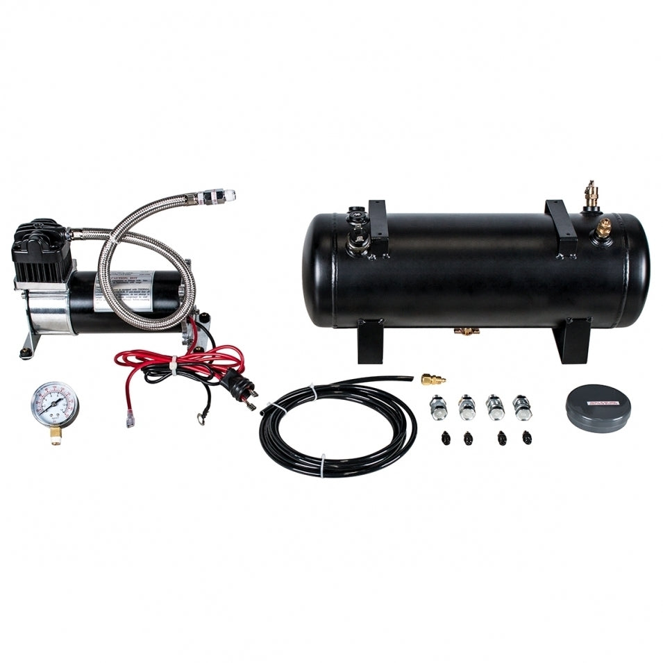 United Pacific 46154 Competition Series Heavy Duty 12V 140 PSI Air Compressor & Tank Kit