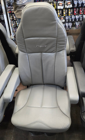 Legacy Lo, High Back, Gray Leather