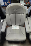 Legacy Lo, Mid Back, Gray Leather