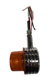 Long Side Betts Light Dual Function Grooved Housing, Amber Lens, No Bulb
