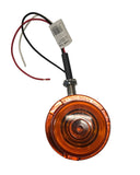 Short Side Betts Light Dual Function Grooved Housing, Amber Lens, No Bulb