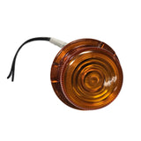 Stud Mount Betts Tanker Light Dual Function Grooved Housing, Amber Lens, No Bulb
