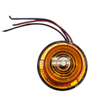 Wide Aluminum Flush Mount Betts Base w/Amber lens