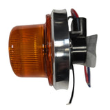 Wide Aluminum Flush Mount Betts Base w/Amber lens