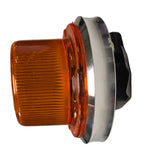 Wide Aluminum Flush Mount Betts Base w/Amber lens