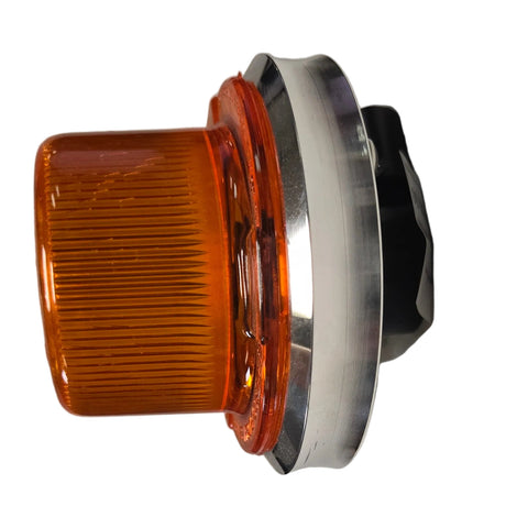 Wide Aluminum Flush Mount Betts Base w/Amber lens