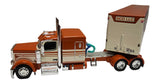 DCP by First Gear 1/64 Peterbilt 589 63" Flat Top Sleeper with Wilson Silverstar Livestock Spread Axle Trailer | Part #60-2220