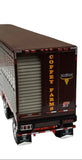 DCP by First Gear 1/64 Peterbilt 589 Day Cab with Wilson Silverstar Livestock Spread Axle Trailer – Coffey Farms Orange/Brown | Part #60-2221