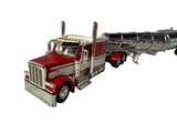 DCP by First Gear 1/64 Peterbilt 589 63" Flat Top Sleeper with Polar Deep Drop Chrome Tank Trailer | Part #60-2263