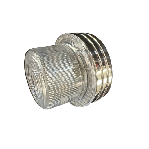 Stud Mount Betts Tanker Light Dual Function Grooved Housing, Clear Lens, No Bulb