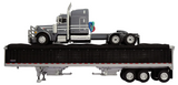 DCP by First Gear 1/64 Peterbilt 379 with Wilson Pacesetter Tri-Axle Grain Trailer – Gun Metal Gray | Part #60-2027
