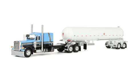 DCP by First Gear 1/64 Peterbilt 389 Semi Truck with Mississippi LP Tanker Trailer – Blue / Gray / White | Part #69-2304