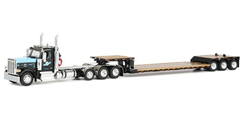 DCP by First Gear 1/64 Peterbilt 589 Day Cab with Fontaine Renegade LXT40 Lowboy Trailer & Fliptail – Cappello Heavy Transport | Part #60-2267