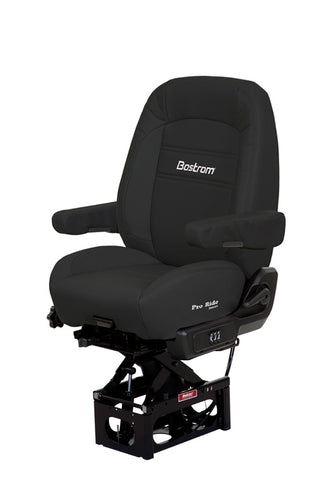Bostrom Pro Ride, Standard Base, Mid Back, Black Leather
