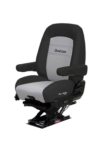 Bostrom Pro Ride, Lo Pro, Mid Back, Black/Gray Leather