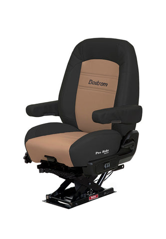 Bostrom Pro Ride, Lo Pro, Mid Back, Black/Tan Leather