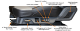 Pinnacle High Back Seat, Black Leather