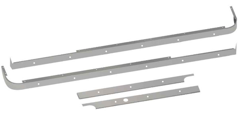 Peterbilt 579 Cab & 72" Sleeper Panel Kit for Exhaust with 1 Block Heater Hole & 18 Slotted Light Holes - Long Hood