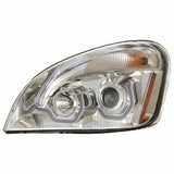 2008+ Freightliner Cascadia Chrome Projection Headlight w/ Dual Function Light Bar