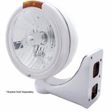 Chrome Classic Headlight Crystal H4 Bulb & Turn Signal - Amber Lens