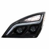 "Blackout" LED Projection Headlight w/LED Position Light For 2018-2020 Freightliner Cascadia