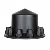 Matte Black Pointed Rear Axle Cover w/ 33mm Thread-on Nut Cover