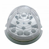 17 LED Reflector Watermelon Flush Mount Kit w/ Low Profile Bezel - Red LED/Clear Lens