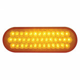 40 LED Oval Turn Signal Light - Amber LED/Amber Lens