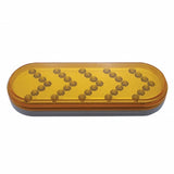 35 LED Reflector Oval Sequential Turn Signal Light - Amber LED/Amber Lens