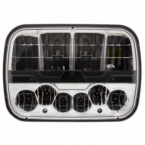 High Power LED 5"x7" Headlight with Polycarbonate Lens & Housing