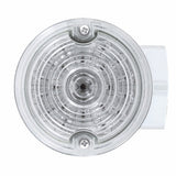 21 LED 3 1/4" Dual Function Harley Signal Light w/Housing - Amber LED/Clear Lens