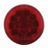 15 LED 2 3/8" Dual Function Harley Signal Light - Red LED/Red Lens
