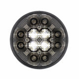 4” Round Combo Light with 12 LED Stop, Turn & Tail Light & 16 LED Back-Up Light - Red LED/Clear Lens