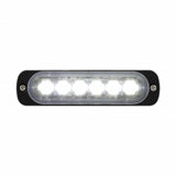 6 High Power LED Super Thin Directional Warning Light - White