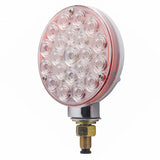 21 LED Single Face Turn Signal Light  - Red LED/Clear Lens