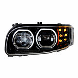 High Power 10 LED Blackout Headlight with 16 LED Turn & 57 Position Light For 2008+ PB 388/389