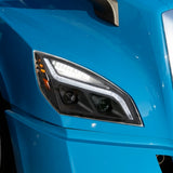 "Blackout" LED Projection Headlight w/LED Position Light For 2018-2020 Freightliner Cascadia