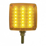 39 LED Reflector Double Face Turn Signal Light - Amber/Red Lens