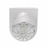 Stainless Light Bracket w/ 19 LED Bullet Style Grakon 1000 Light & Visor - Amber LED/Clear Lens