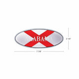 Die Cast Alabama Flag Emblem