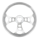 Chrome Aluminum 18" Steering Wheel - Chopper