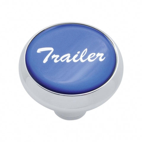 "Trailer" Deluxe  Air Valve Knob - Blue Glossy Sticker