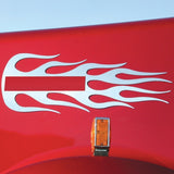 Stainless Steel Hood Emblem Accent Flame For All Kenworth Models