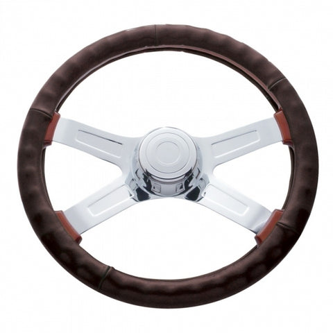 18" Steering Wheel Cover - Dark Brown