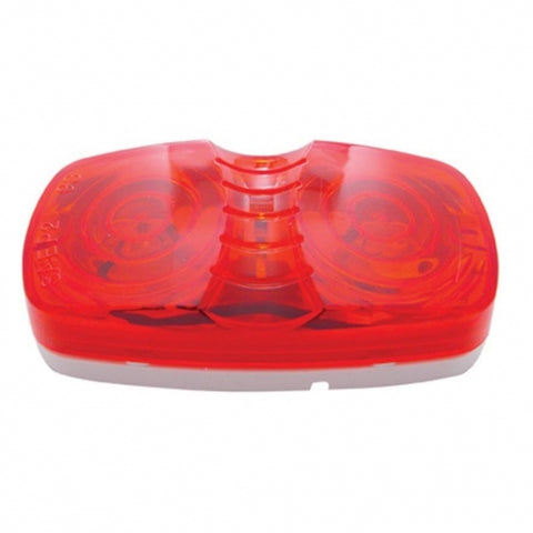 Tiger Eye Clearance/Marker Light - Red Lens/White Base
