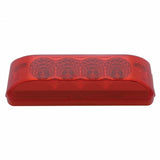 4 LED Reflector Rectangular Clearance/Marker Light - Red LED/Red Lens