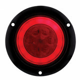 21 LED 4" Stop, Turn & Tail "GLO" Light - Flanged - Red LED/Red Lens