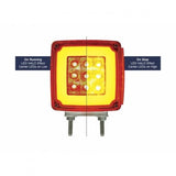 LED Double Face "GLO" Turn Signal Light - Double Stud