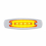 16 LED Rectangular Clearance/Marker Light - GLO Light - Amber LED/Amber Lens