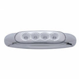 4 LED Reflector Clearance/Marker Light - Amber LED/Clear Lens
